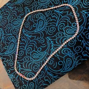 18K Gold Plated Tennis Necklace 4mm x 50cm